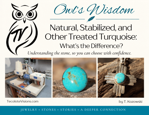 Natural, stabilized, and other treated turquoise explained by Tecolote Visions
